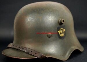 Wehrmacht/, Order Police (OrPo) M18 Ear Cut-Out Helmet ET 64